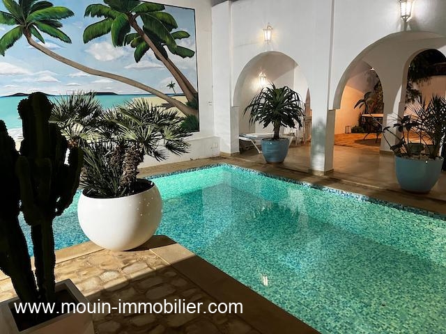 H�bergement de vacances&nbsp;Maison/Villa&nbsp;HAMMAMET&nbsp;TUNISIE&nbsp;&nbsp;
