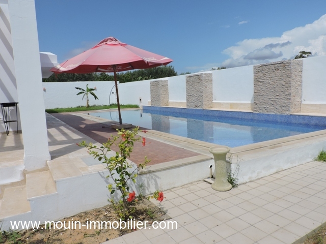 H�bergement de vacances&nbsp;Maison/Villa&nbsp;HAMMAMET&nbsp;TUNISIE&nbsp;&nbsp;