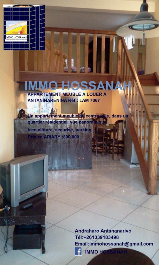 Location annuelle Appartement ANTANANARIVO MADAGASCAR  