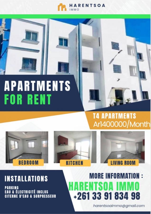 Location annuelle&nbsp;Appartement&nbsp;ANTANANARIVO&nbsp;MADAGASCAR&nbsp;&nbsp;