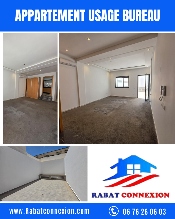 Location annuelle&nbsp;Bureau/Local&nbsp;RABAT&nbsp;MAROC&nbsp;&nbsp;