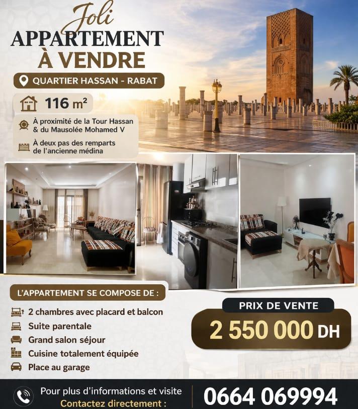 Vente&nbsp;Appartement&nbsp;RABAT&nbsp;MAROC&nbsp;&nbsp;