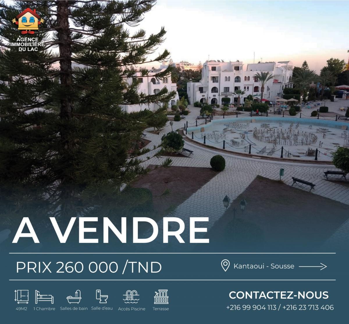 Vente Appartement KANTAOUI TUNISIE  