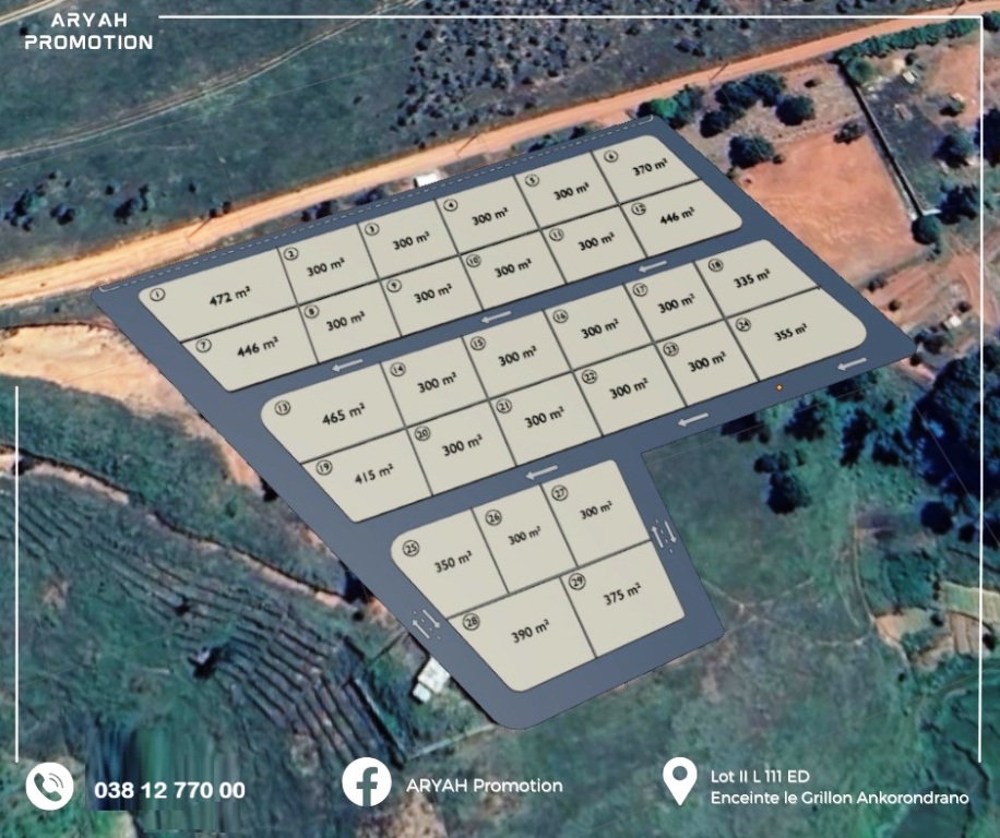 Vente Terrain ANTANANARIVO AVARADRANO MADAGASCAR  