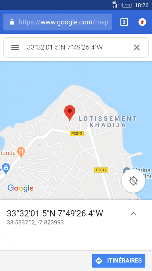 Vente Terrain CASABLANCA MAROC  