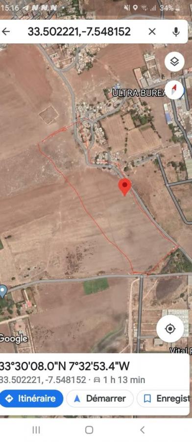 Vente Terrain CASABLANCA MAROC  
