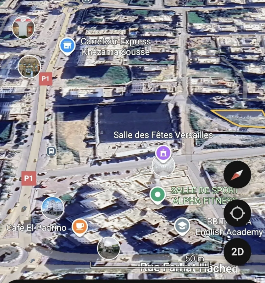 Vente&nbsp;Terrain&nbsp;KHZEMA SOUSSE&nbsp;TUNISIE&nbsp;&nbsp;