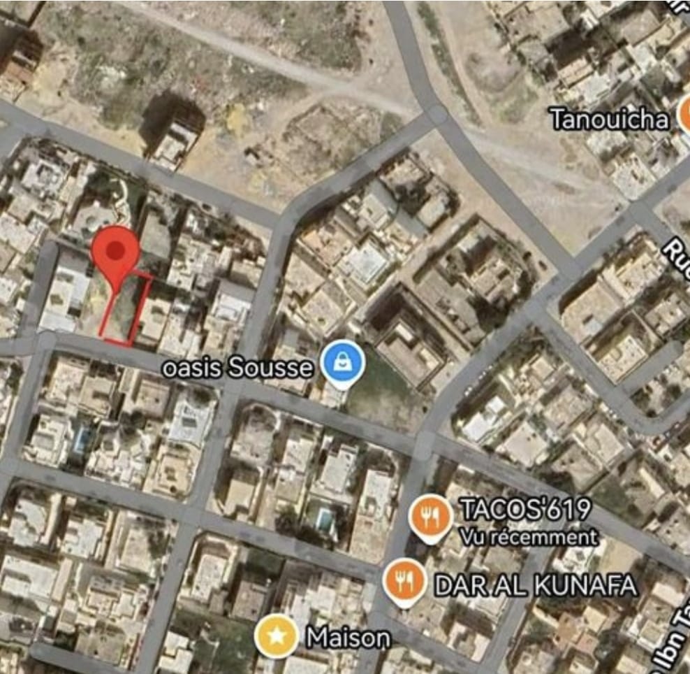 Vente Terrain SOUSSE TUNISIE  